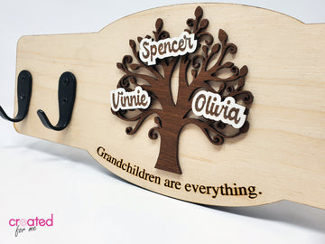 Family Tree Coat & Key Rack